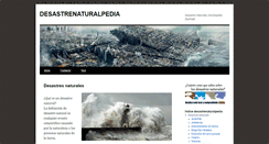 Desktop Screenshot of desastrenaturalpedia.com