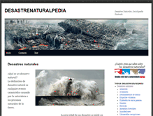 Tablet Screenshot of desastrenaturalpedia.com